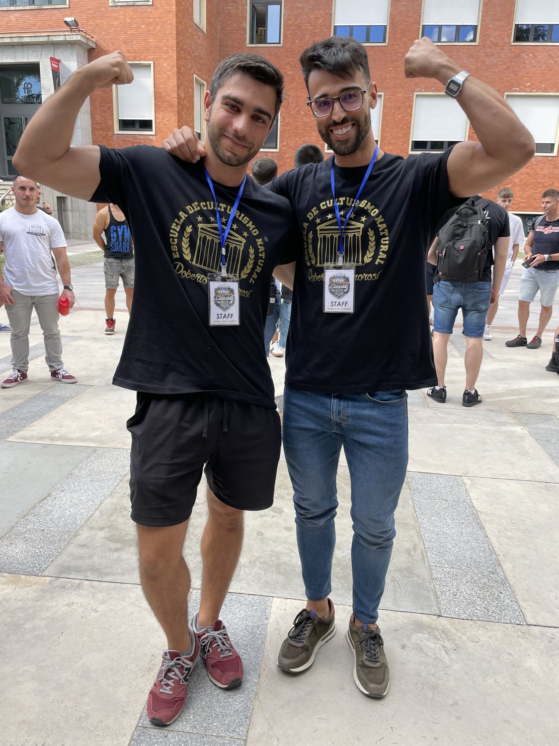 Sergio con otro miembro del equipo ECN en un encuentro de formación